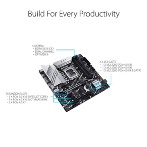 ASUS Prime Z790M-PLUS D4 LGA 1700 mATX Motherboard DDR4