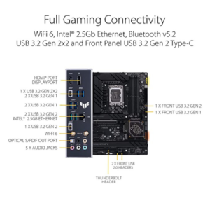 ASUS Tuf Gaming Z790-Plus WiFi Intel LGA 1700 ATX Gaming Motherboard DDR4