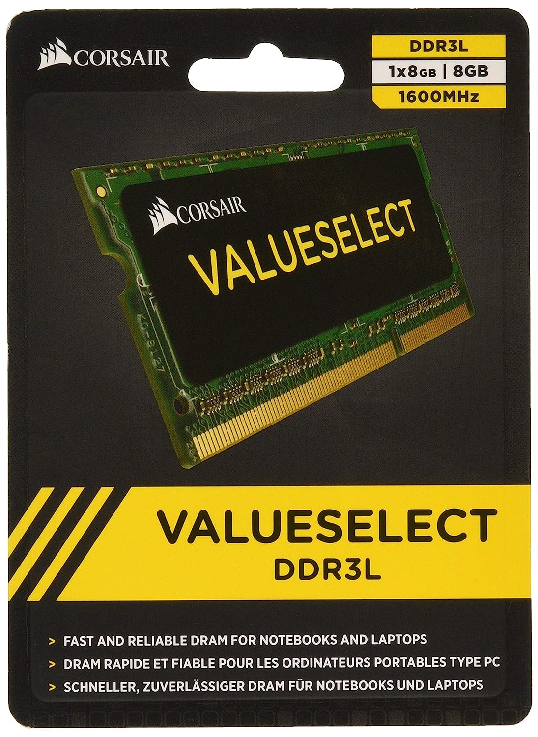 Corsair 8GB DDR3L Low Voltage 1.35V 1600Mhz